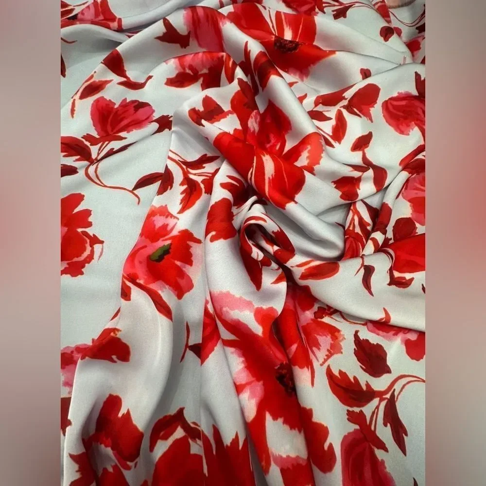 Red flower Scarf P81